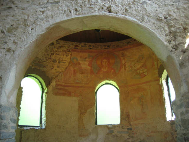 abside centrale della chiesa di Sancta Maria Foris Portas a Castelserpio